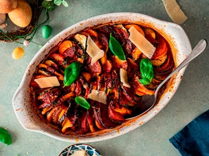 Tabuleiro de legumes no forno
