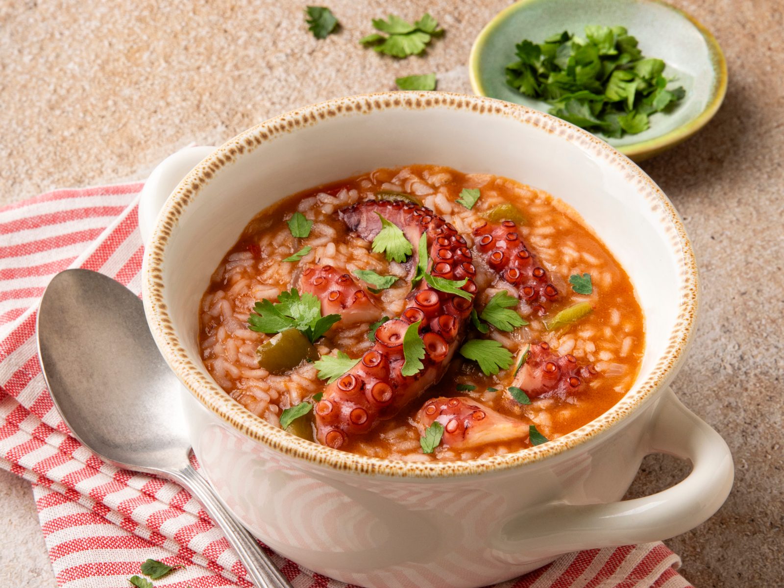 imagem de Arroz de polvo caldoso