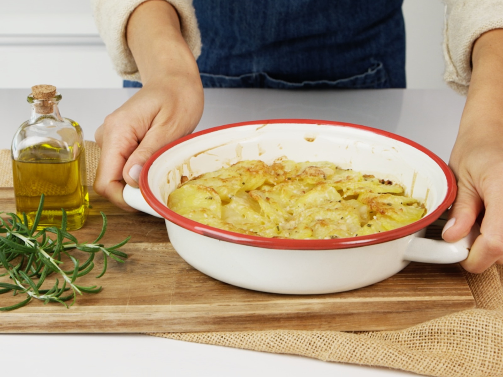 imagem de batatas gratinadas